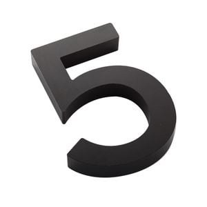Sandleford 100mm Black Edge House Number 5