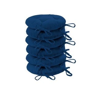 Harbour Housewares Round Dining Chair Seat Cushions - Pack Of 6
