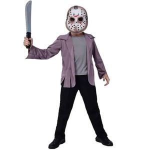 More Than Party Killer Boy Kids Halloween Costume Purple Jacket With Mask 6-9y