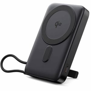 Tough On Qi2 Magsafe Power Bank 10000mah With 35w Built-in Fast Cable And Foldable Stand