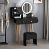 Alfordson Dressing Table Set Black