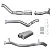 Ignite Exhausts Turbo Back For Toyota Landcruiser 79 Series V8 S/cab 3" Cat & Muffler Raw Aluminised Steel