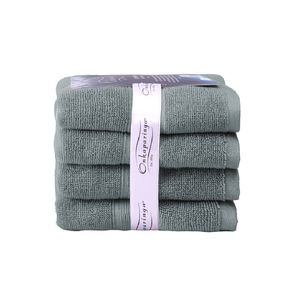 4PK Ultimate Alanya Turkish Cotton Hand Towel 550Gsm Highly Absorbant Slate