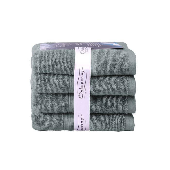4PK Ultimate Alanya Turkish Cotton Hand Towel 550Gsm Highly Absorbant Slate