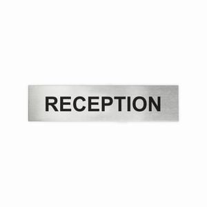 Sandleford 200 x 50mm Stainless Steel Reception Sign