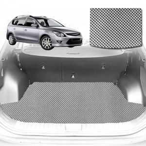 6D Diamond Car Boot Mat for Hyundai i30 FD2007-2012-Wagon-Cargo Mat-Grey-Outback GT