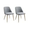 CHOTTO - Niko Dining Chairs - Grey (Set of 2)