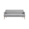 Merlin 3 Seater Sofa Futon Bed Fabric Lounge Couch - Grey