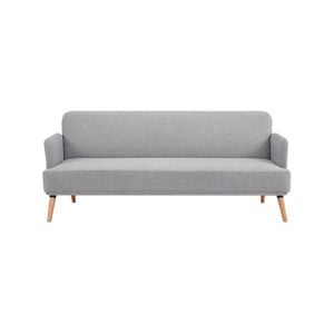 Merlin 3 Seater Sofa Futon Bed Fabric Lounge Couch - Grey