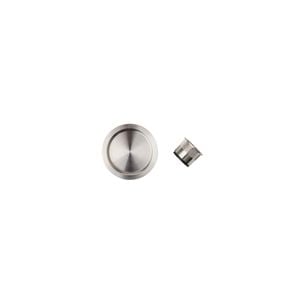 Delf Trade Satin Stainless Round Passage Cavity Sliding Door Set