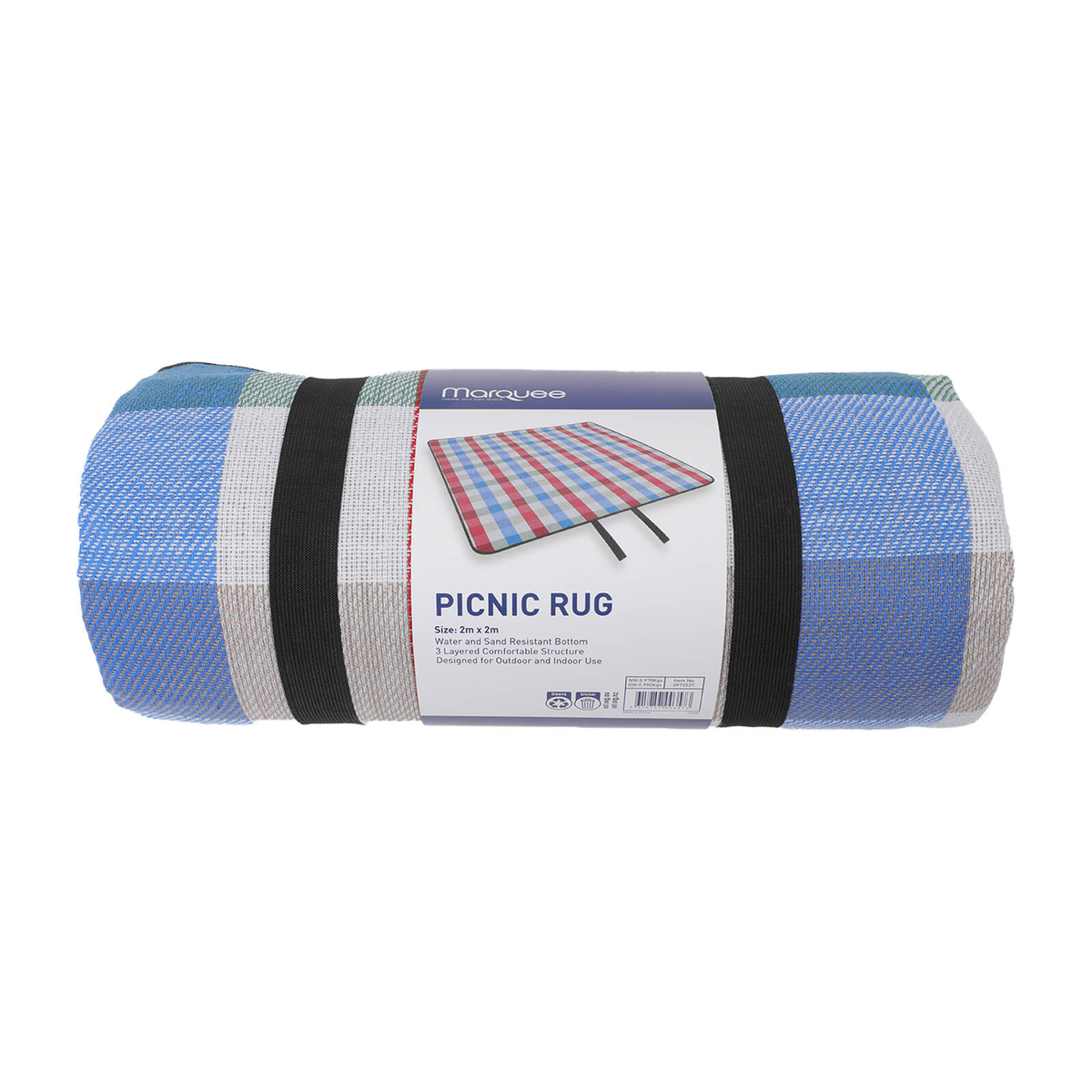 Marquee 2m Red Checks Fresh Picnic Rug - Bunnings Australia