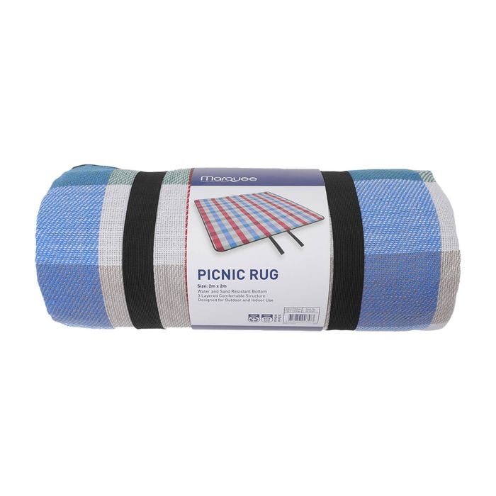 Marquee 2m Red Checks Fresh Picnic Rug 
