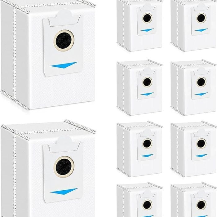 Fohoa 10 Pack Dust Bag Replacement For Ecovacs Deebot X2 Omni Vacuum Robot