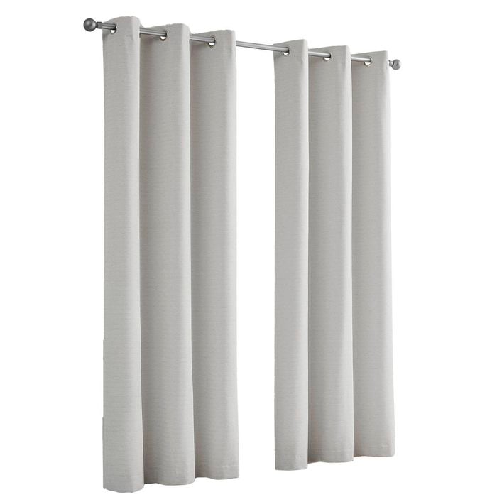 Feiglin 120 x 223cm Eyelet Silver Blockout Curtain