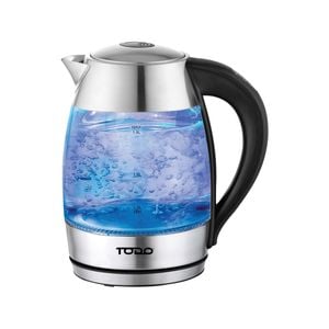 TODO 2200W 1.7L Keep Warm Electric Kettle Dual Wall Glass Stainless Steel