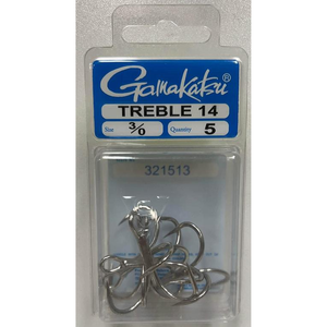 Gamakatsu 14 Treble Fishing Hook 3/0 5pk
