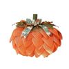Christmas Pumpkin Wreath Harvest Door Decor [Orange]