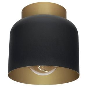 Brilliant 18cm Black Rene DIY Install Batten Fix Light Shade