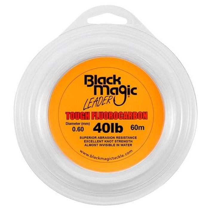 Black Magic Tough Fluorocarbon Fishing Leader 40lb