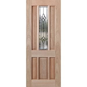 Woodcraft 2040 x 820 x 40mm Entrance Door Hamlett Bevelled TG Glass TGLNBVLL