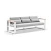 Balmoral 3 Seater Outdoor Aluminium And Teak Lounge