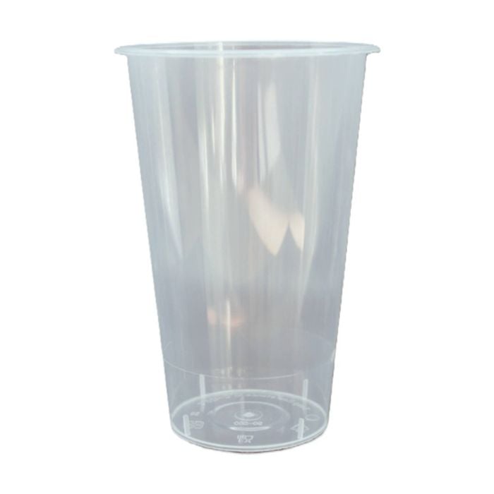 10x 15pc Partyware Reusable Frosted Plastic Cups Set 450ml Clear