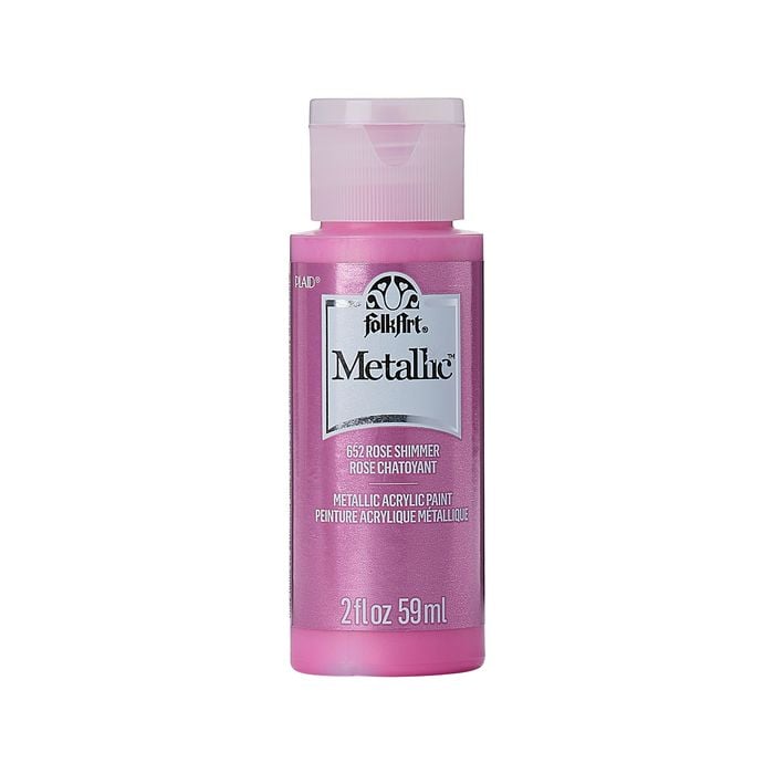 Folk Art Rose Shimmer Metallic Acrylic Paint