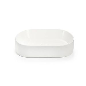 Amelie Deauville 520x300x115mm Gloss White Above Counter Pill Basin