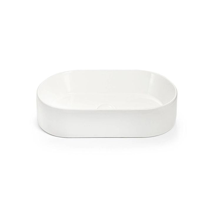Amelie Deauville 520x300x115mm Gloss White Above Counter Pill Basin