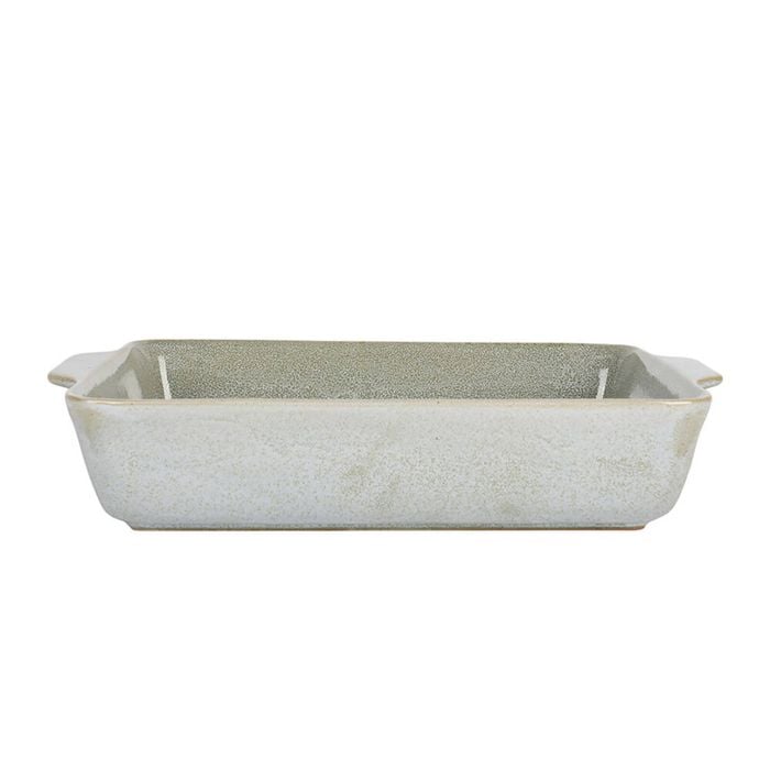 NF Living Rectangular Bake Dish 39x27x8 Durable Ceramic Baking Bakeware Green