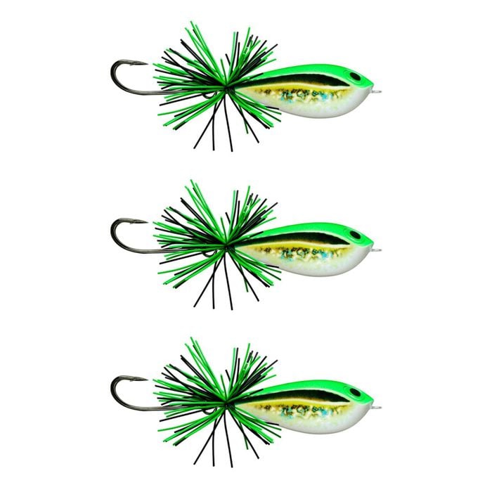 3x Rapala 5cm BX Skitter Frog Topwater Surface Fishing Lures - Thai Frog
