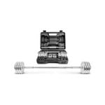 LSG Fitness 30kg 2-in-1 Dumbbell Barbell Set with Case