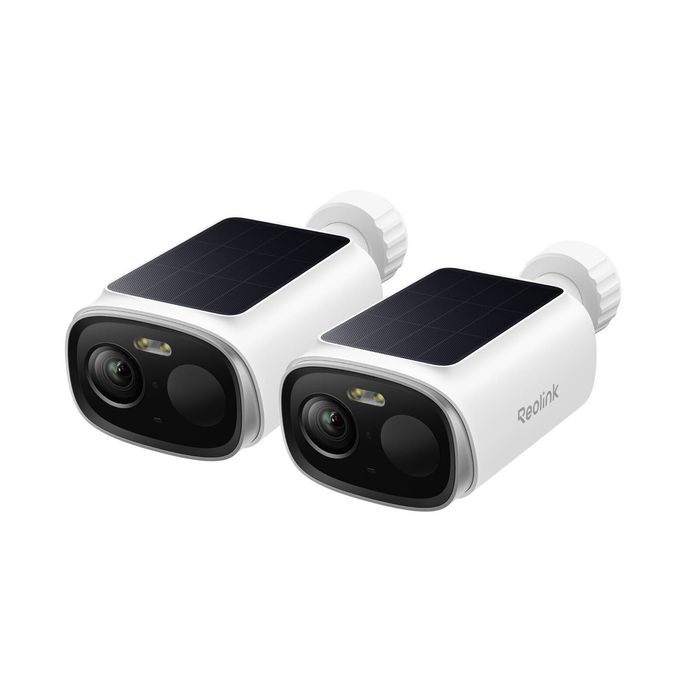 Reolink Argus Solar 2 Pack 5MP Security Cameras Wireless Outdoor Dual-Band WiFi 6