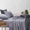Amsons Sheet Set - Queen Fitted & Flat Sheet With Pillowcases - Grey