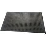 Ideal DIY Floors 25 x 75cm Black Rubber Stair Tread