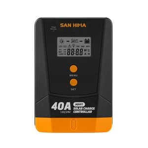 San Hima 40a Mppt Solar Charge Controller 12v 24v With Bluetooth Lcd Display