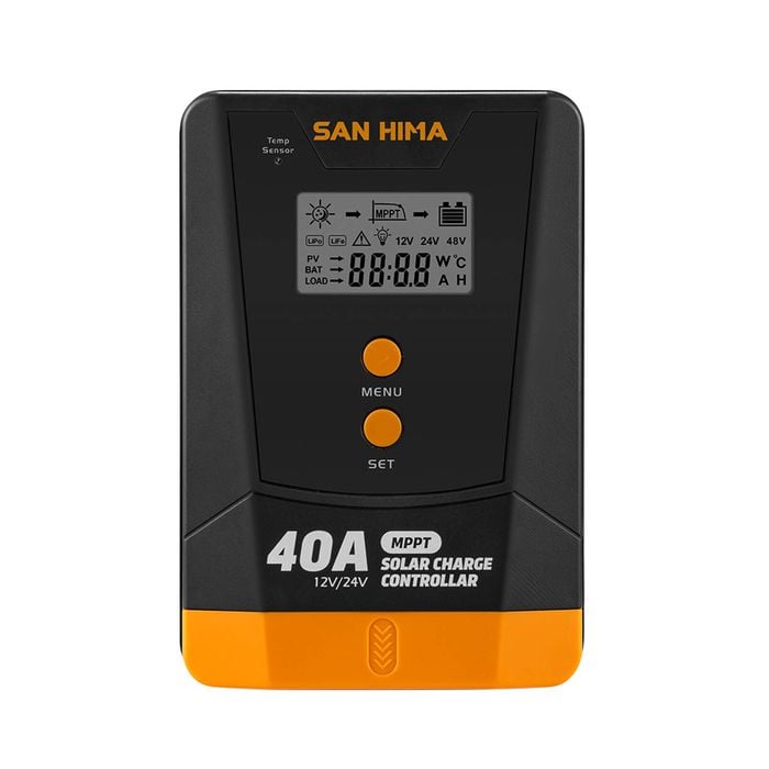 San Hima 40a Mppt Solar Charge Controller 12v 24v With Bluetooth Lcd Display