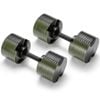 Powertrain Eon Dial Up 90kg Adjustable Dumbbells Pair - Green