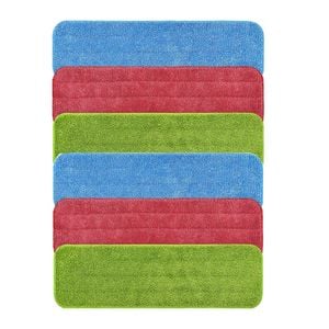 Catzon 6pcs Microfiber Spray Mop Heads Wet Dry Flat For Bona System
