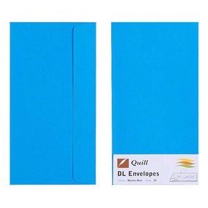 Quill Envelope 25pk 80gsm (DL) (Marine Blue)