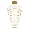 Vencha Crown 8 Ring LED Pendant Light - Gold (3000K)