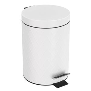 Living Elements 3L White Pedal Bin 