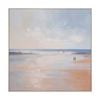 Lvd Hand-finished Wood Framed Canvas Beach Walk Print Home Decor 100x100cm