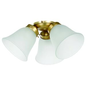 Eglo Waikiki Fan Light 3x40w Brass Matt (Light Kit Only, Fan Sold Separately)