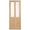 Corinthian 2040 x 820 x 40mm Entrance Door Blonde Oak Opaque Glass AWO7G