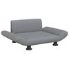 vidaXL Dog Bed Dog Sofa Padded Foam Puppy Cat Bed Pet Supply Light Grey Fabric