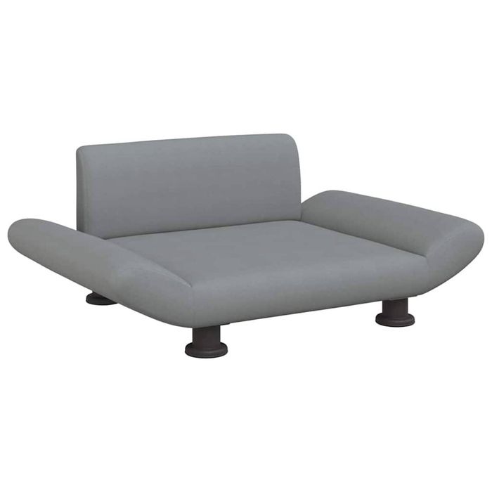 vidaXL Dog Bed Dog Sofa Padded Foam Puppy Cat Bed Pet Supply Light Grey Fabric