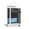 Verbatim Dual USB-C to HDMI/RJ45/USB 3.0 Hub - Grey