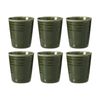 6PK Ecology Ottawa Stoneware Latte Cup Rustic Mug Moss Green 250ml