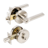 Zanda 80mm Brushed Nickel Aldo Combination Set